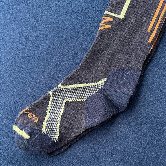 Lorpen STL 1127 Tri Layer Socks Ski and Snowboard Navy Men’s Small - Picture 2 of 4